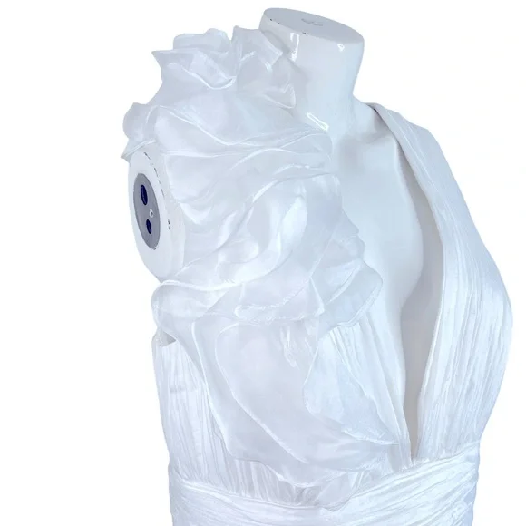 ⭐️SOLD⭐️Mac Duggal Vintage Style Floral Gown Wedding Bride Sz 14 - Picture 10 of 17